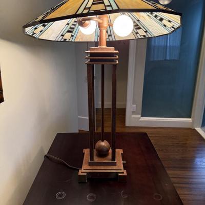 Chloe Mission Style Stained Glass Table Lamp