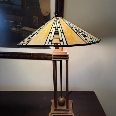 Chloe Mission Style Stained Glass Table Lamp