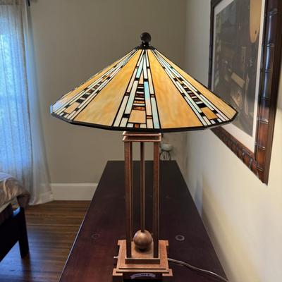Chloe Mission Style Stained Glass Table Lamp