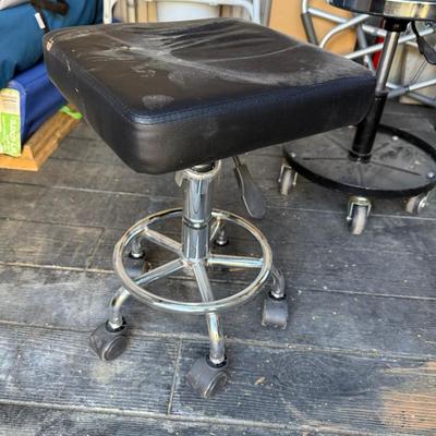 Square Rolling Stool