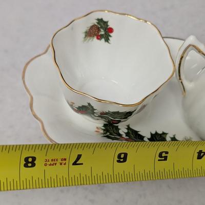 Mikasa Lefton & Rosina Fine Bone China Cake Platter Napkin Holder Creamer & Sugar Set