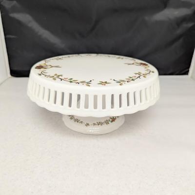 Mikasa Lefton & Rosina Fine Bone China Cake Platter Napkin Holder Creamer & Sugar Set