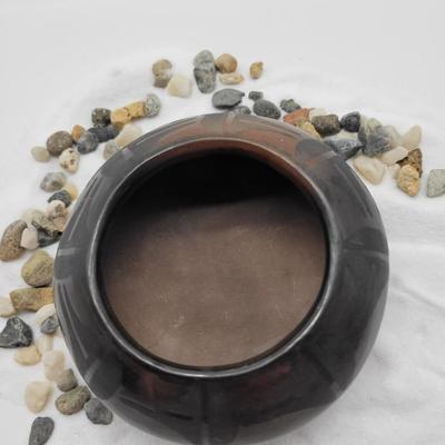 Marie Pacheco Blackware Pottery Bowl