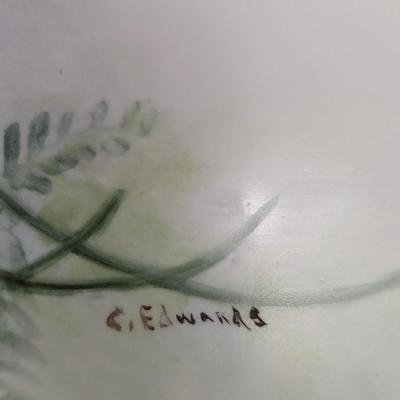 Vintage C. Edwards Hand Painted Plates