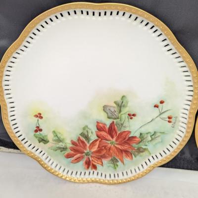 Vintage C. Edwards Hand Painted Plates