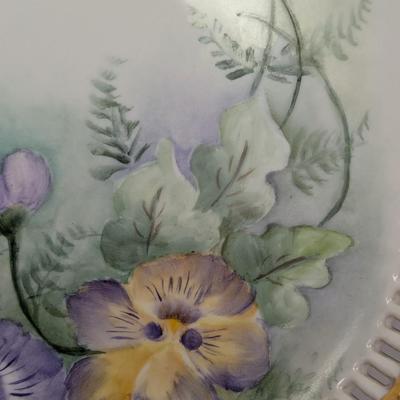 Vintage C. Edwards Hand Painted Plates