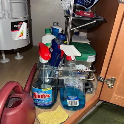 Kitchen and household cleaning products.