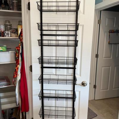 The Door Pantry Organizer Pantry Metal Adjustable Basket