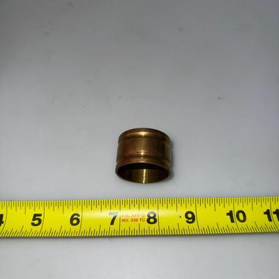 Vintage Set of 12 Round Brass Napkin Rings Original Box