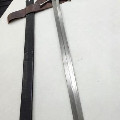 Medieval Sword, Scabbard, and Belt