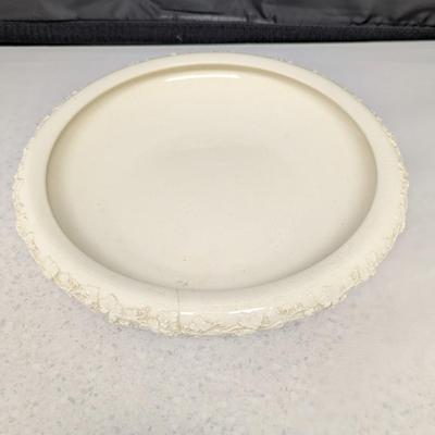 Wedgwood Embossed Queensware Cream On Cream Console Centerpiece Bowl #61