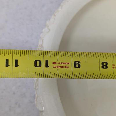 Wedgwood Embossed Queensware Cream On Cream Console Centerpiece Bowl #61