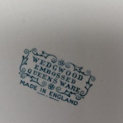 Wedgwood Embossed Queensware Cream On Cream Console Centerpiece Bowl #61