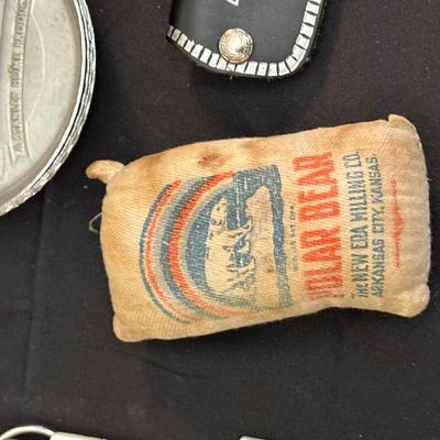 Lot of Vintage Advertising Trinkets and Marbles