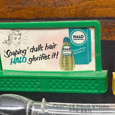 Lot of Vintage Advertising Trinkets and Marbles