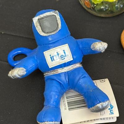 Lot of Vintage Advertising Trinkets and Marbles