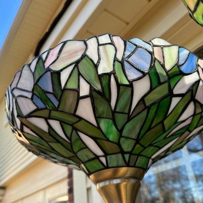 Two Tiffany Style Floor Lamps