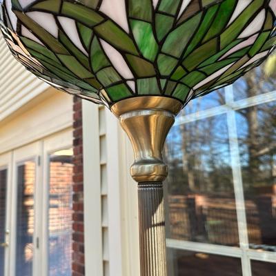 Two Tiffany Style Floor Lamps