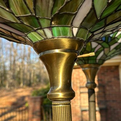 Two Tiffany Style Floor Lamps