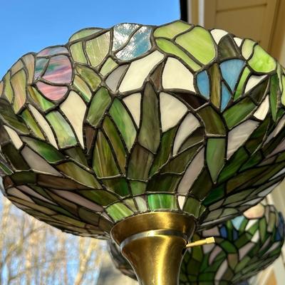 Two Tiffany Style Floor Lamps