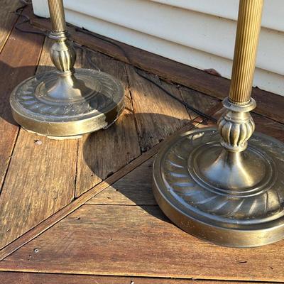 Two Tiffany Style Floor Lamps