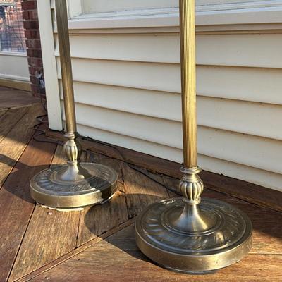 Two Tiffany Style Floor Lamps