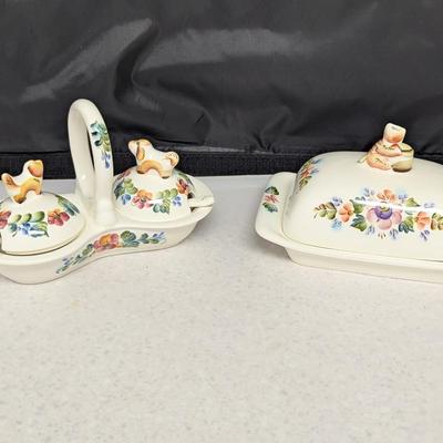 International Marked Butter & Condiment Dish #66