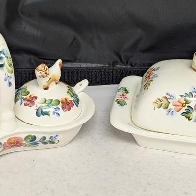 International Marked Butter & Condiment Dish #66