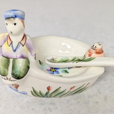 Porcelain Condiment Dish Marked #67