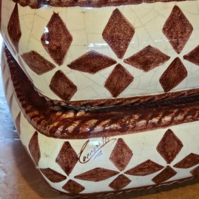 LOT 7B: Italian Ceramic Garden Seat.