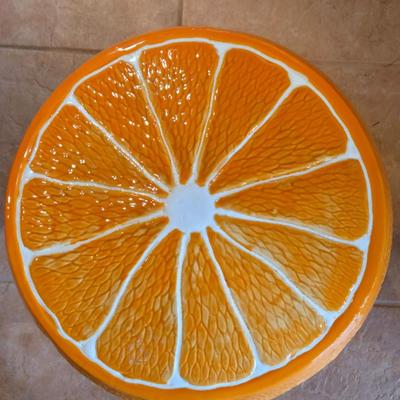 LOT 9B: Ceramic Fruit Garden Seat