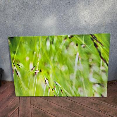 LOT 13A: Colorful, Floral Canvas Artwork