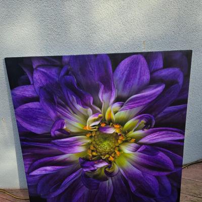 LOT 13A: Colorful, Floral Canvas Artwork