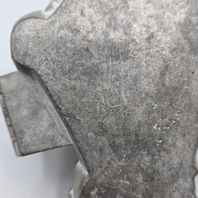 LOT 43B: Harp Shaped Antique , Pewter Chocolate/ Ice Cream Mold