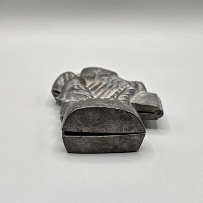 LOT 43B: Harp Shaped Antique , Pewter Chocolate/ Ice Cream Mold