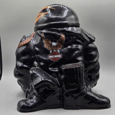 LOT 63B: Numbered Harley Davidson Cookie Jar