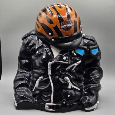 LOT 63B: Numbered Harley Davidson Cookie Jar