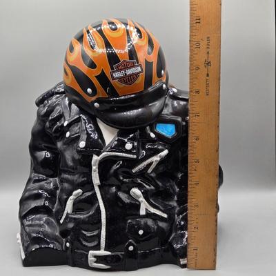 LOT 63B: Numbered Harley Davidson Cookie Jar