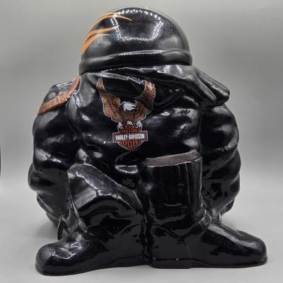 LOT 63B: Numbered Harley Davidson Cookie Jar