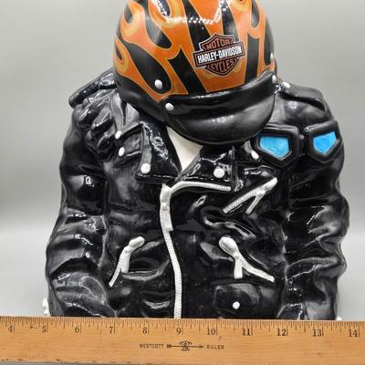 LOT 63B: Numbered Harley Davidson Cookie Jar