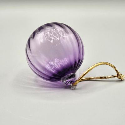 LOT 64A: Waterford Crystal and Glass Christmas Ornaments