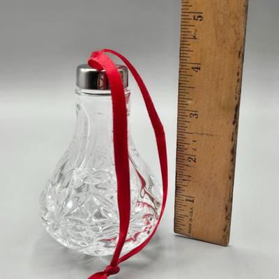 LOT 64A: Waterford Crystal and Glass Christmas Ornaments