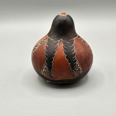 LOT 74C: Hand Carved Peruvian Gourds
