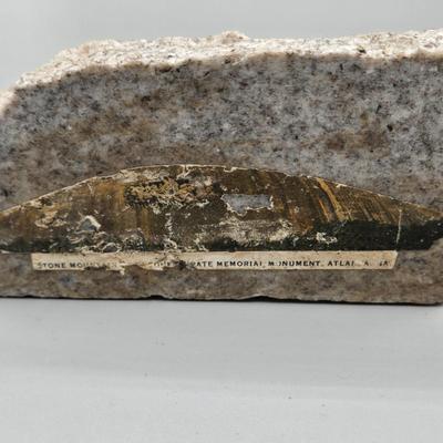 LOT 78B: 2 Large Geode Candle Holders, and Various Pieces of Marble and Rock