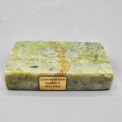 LOT 78B: 2 Large Geode Candle Holders, and Various Pieces of Marble and Rock