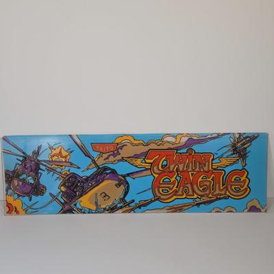 LOT 79B: Twin Eagle and Comando Pinball Machine Marquees