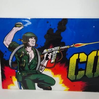 LOT 79B: Twin Eagle and Comando Pinball Machine Marquees