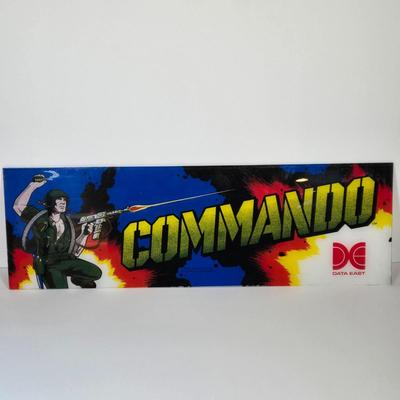LOT 79B: Twin Eagle and Comando Pinball Machine Marquees