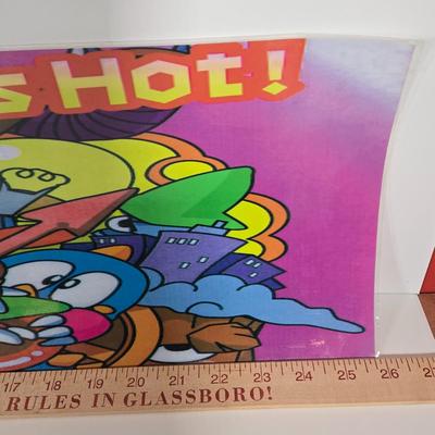 LOT 80B: Bust-A-Move Again Ex, Ninja Clowns, and Police Trainer Pinball Machine Marquees