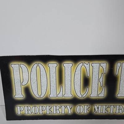 LOT 80B: Bust-A-Move Again Ex, Ninja Clowns, and Police Trainer Pinball Machine Marquees